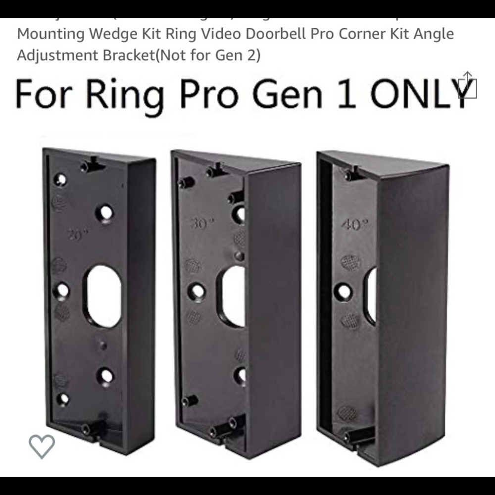 Video doorbell mount